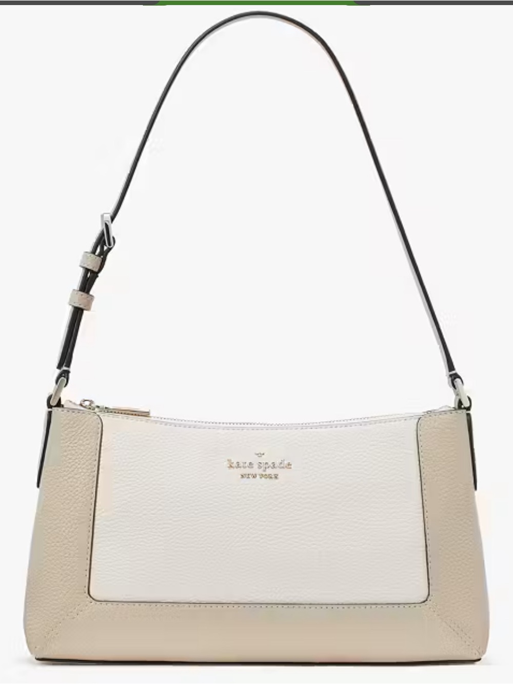 Kate Spade New York Lena Medium Shoulder Bag – Light Sand/Cream Colorblock